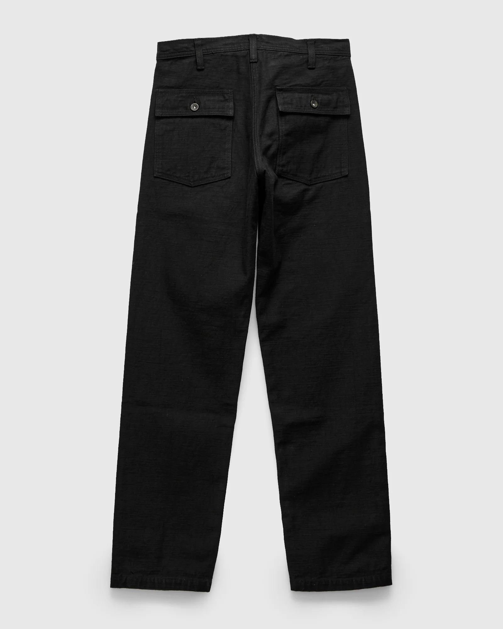 SJ52BK 15oz Heavyweight Selvedge Baker Pants in Black - Image 2