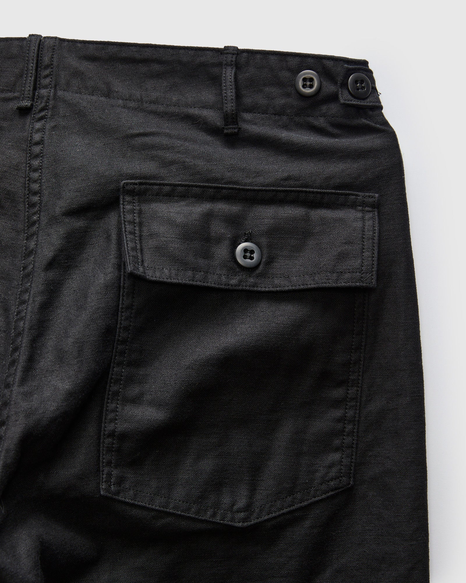 Slim Fatigue Pants in Black - Image 3