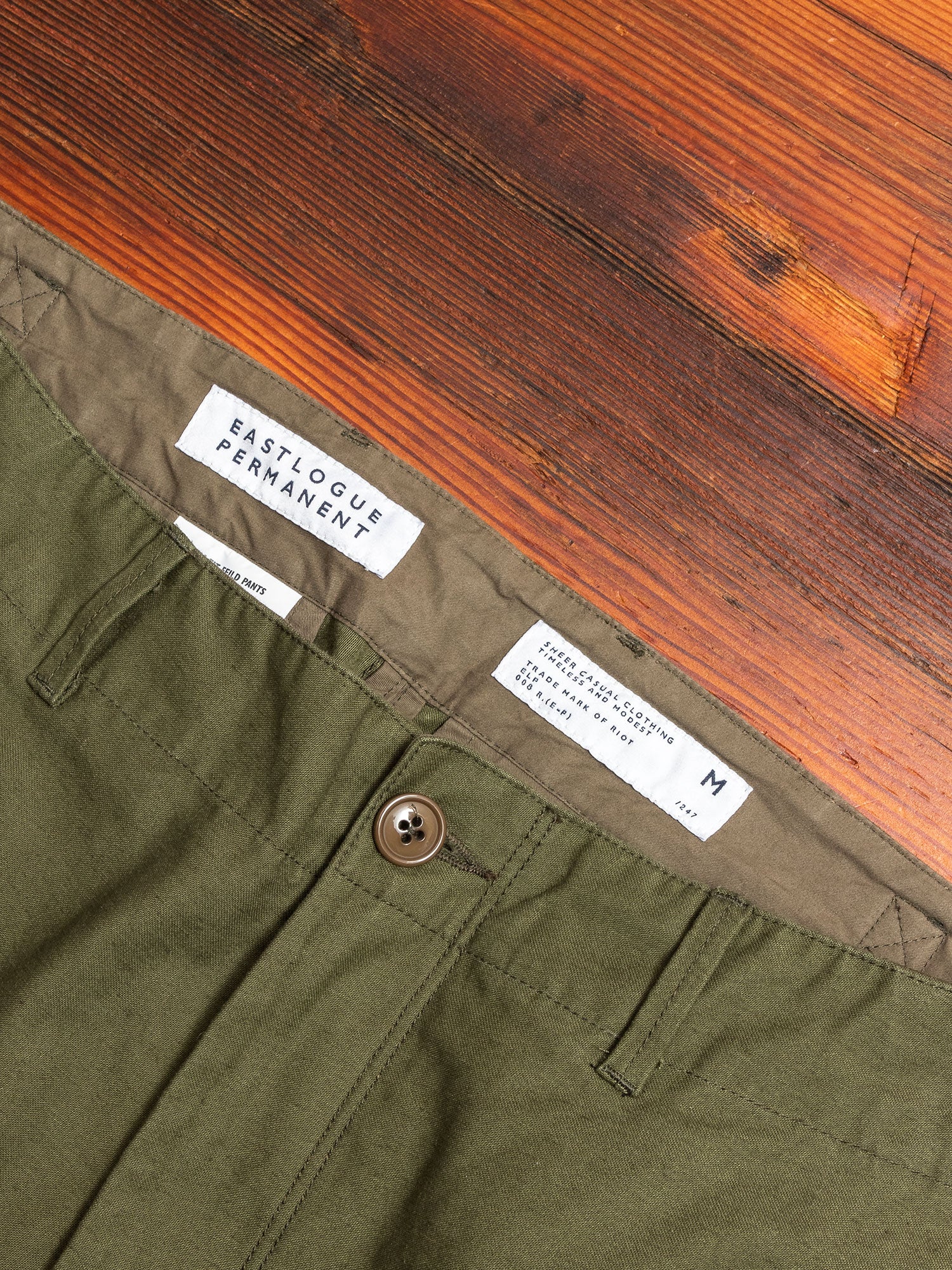 Slim Fit Field Pants in Olive - Image 4