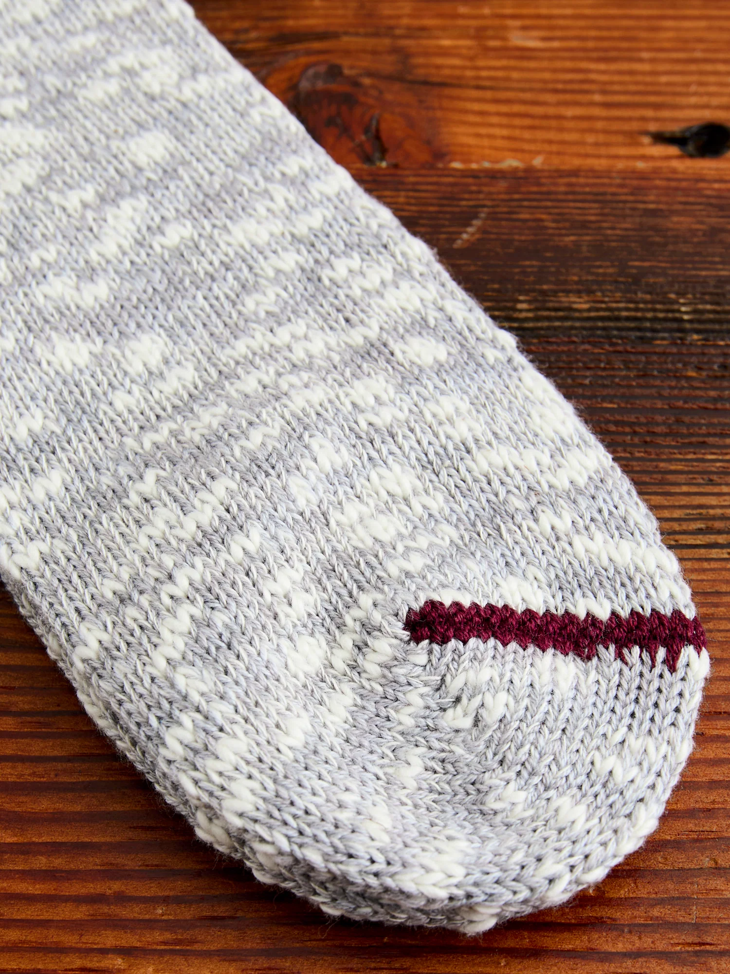 3 Line Quarter Length Sock in Melange Grey - Image 3