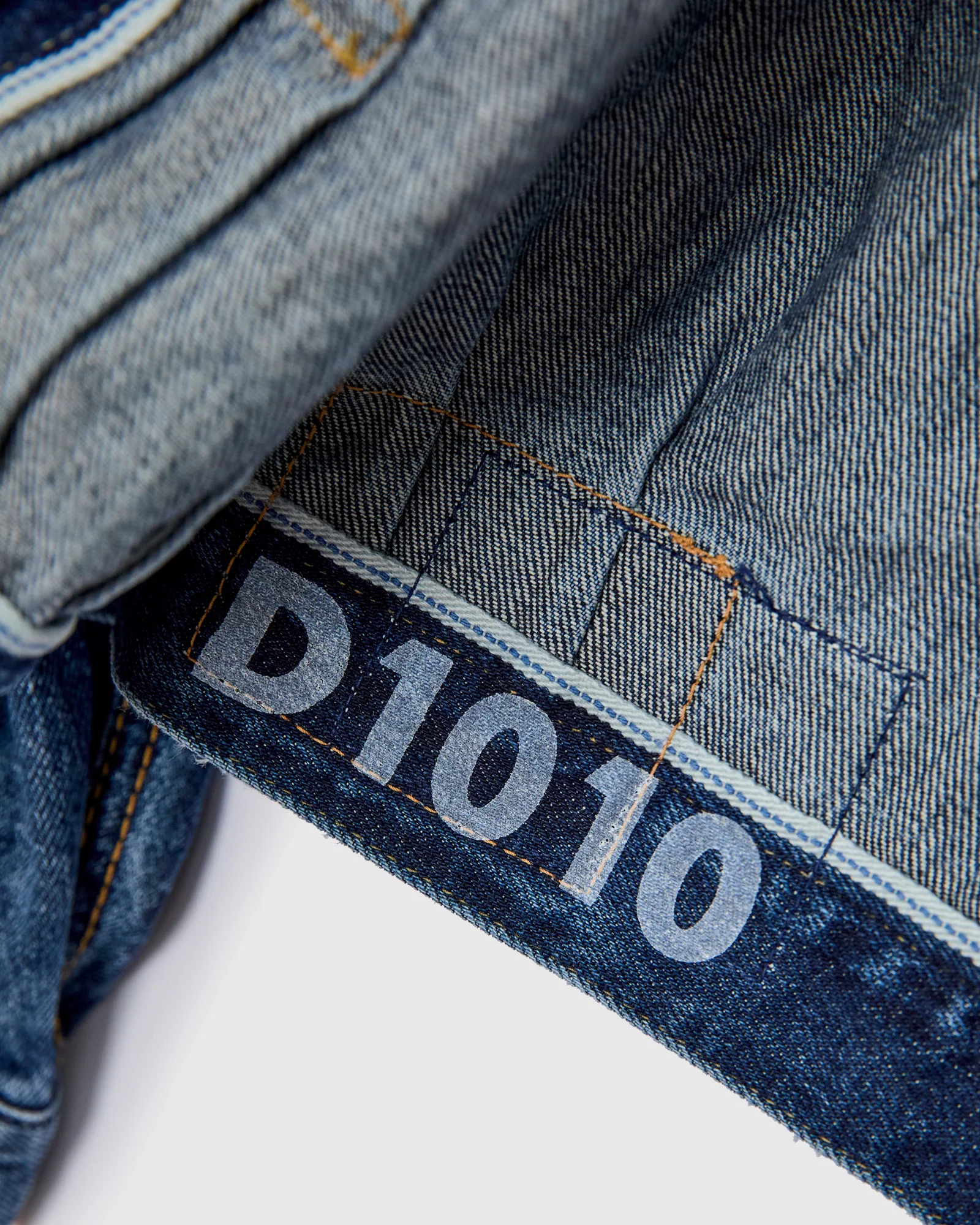 Social Sculpture 101X Damaged Denim JKT in 1010 Washed Indigo - Image 8