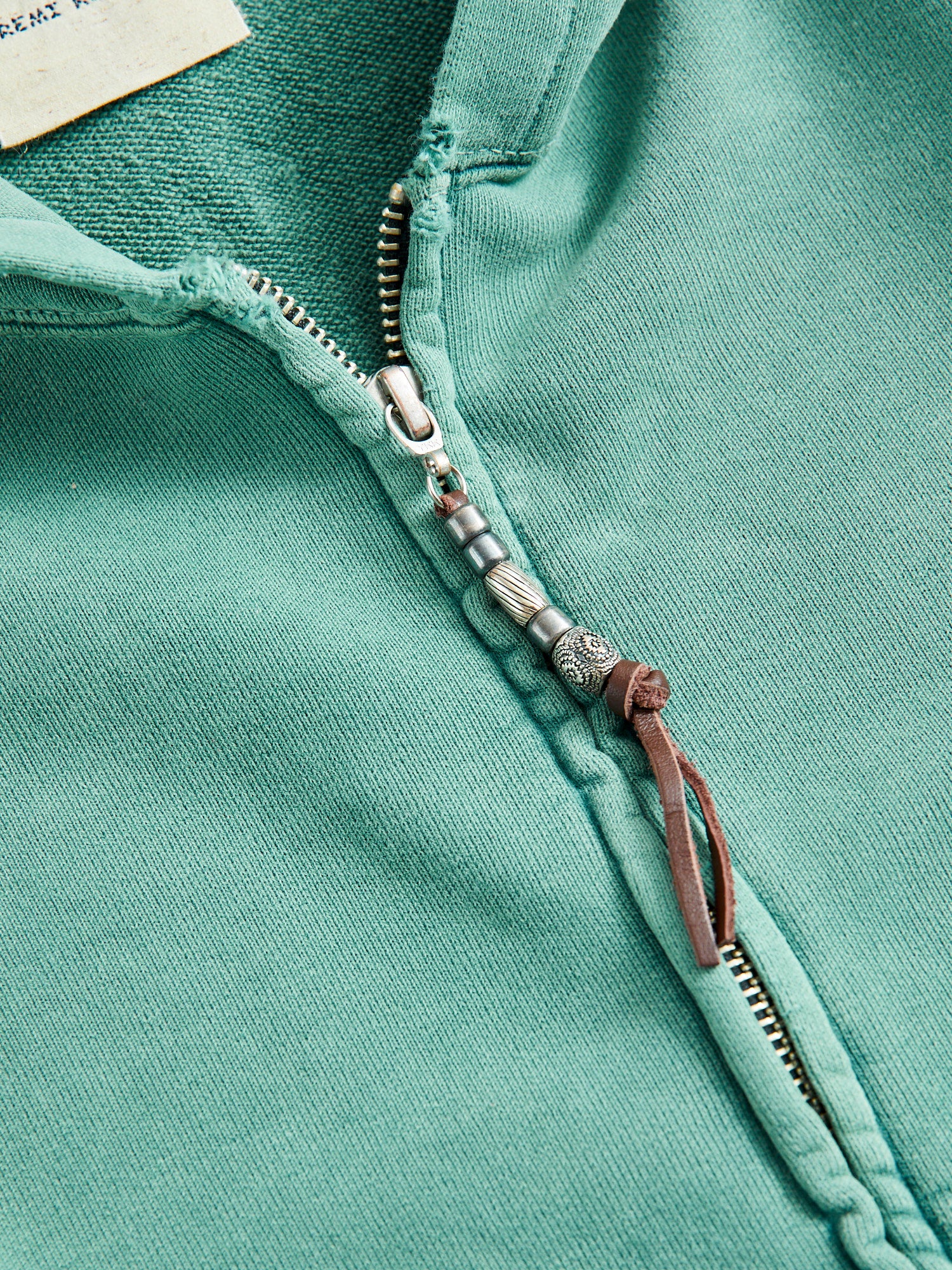 Special Finish Zip Hoodie in Green - Image 4