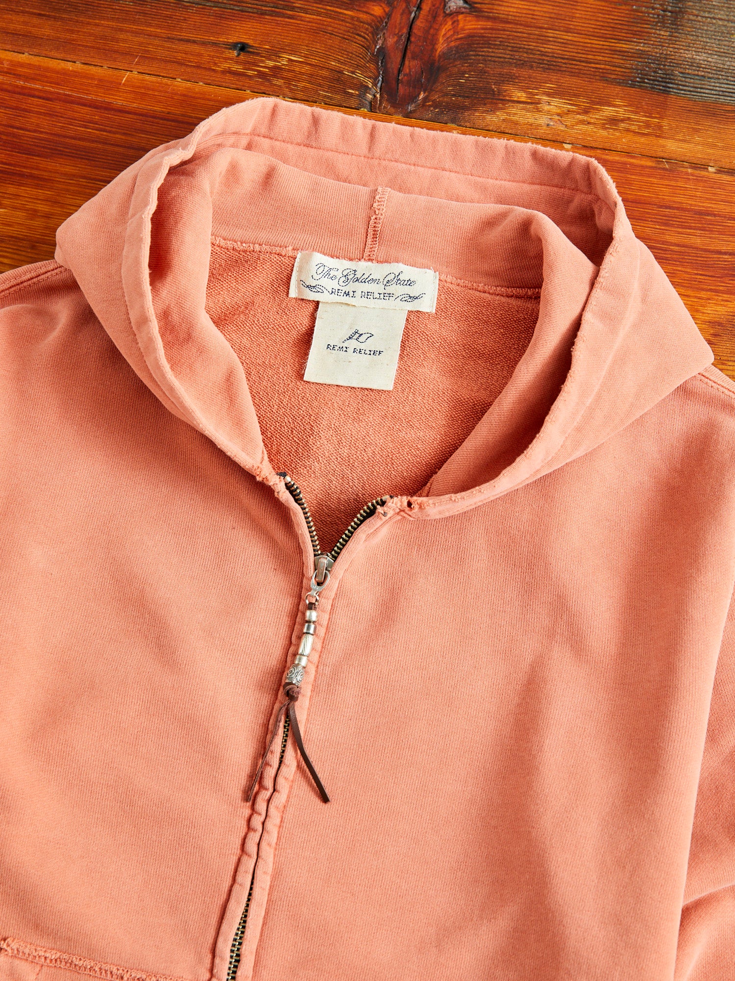 Special Finish Zip Hoodie in Orange - Image 3