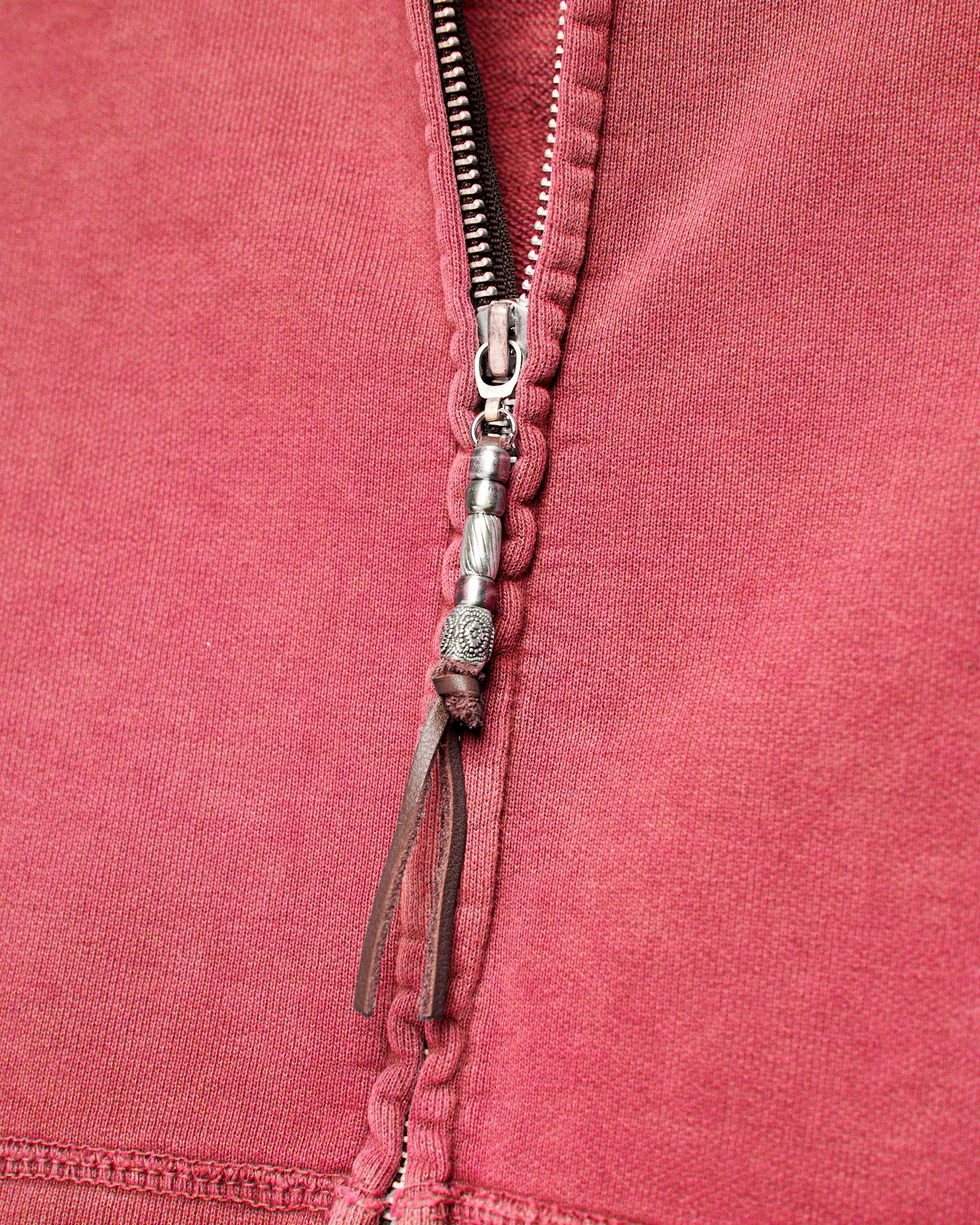 Special Finish Zip Hoodie in Red - Image 6