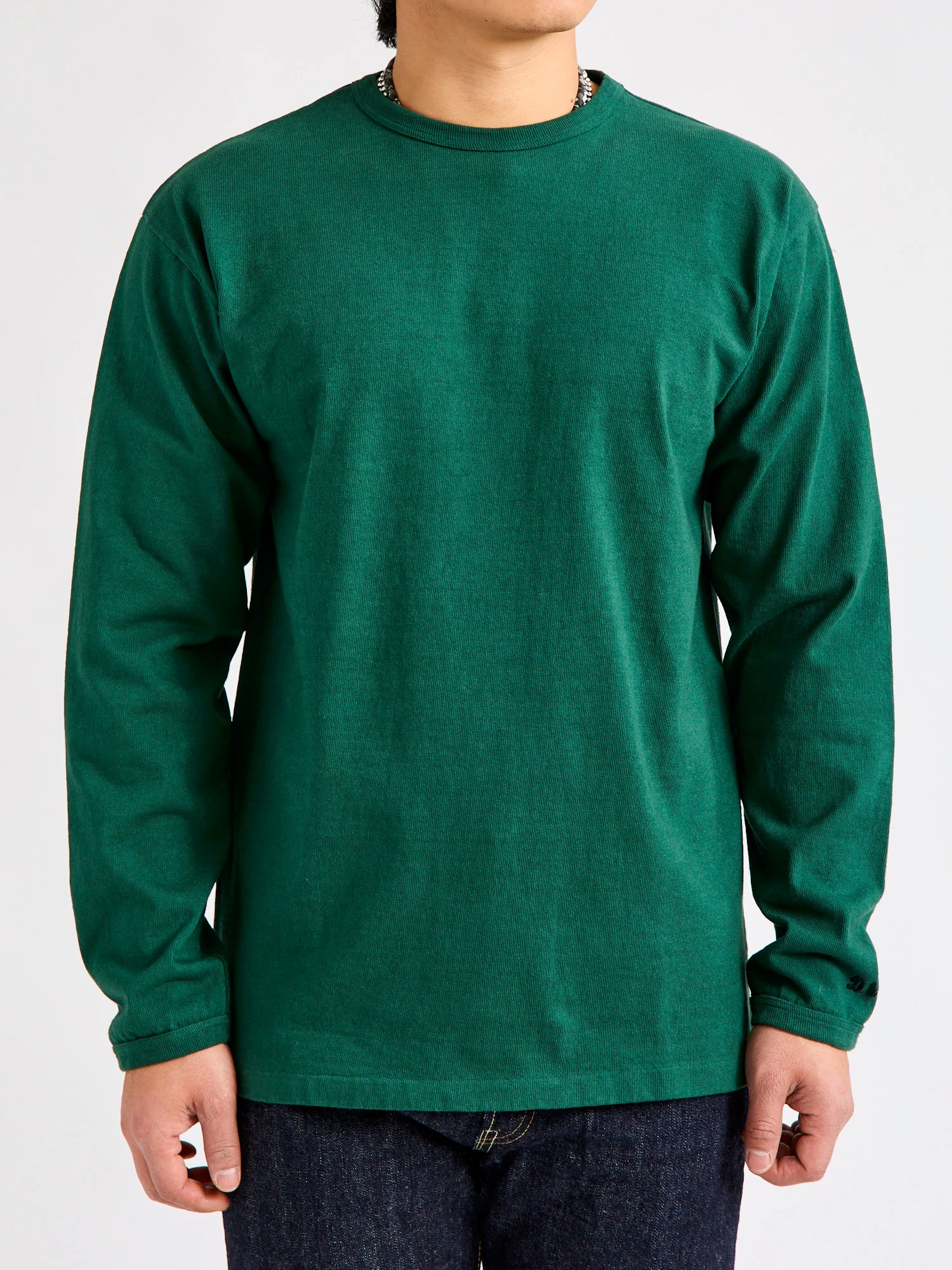 Stand Wheeler Long Sleeve Tee in Green - Image 2