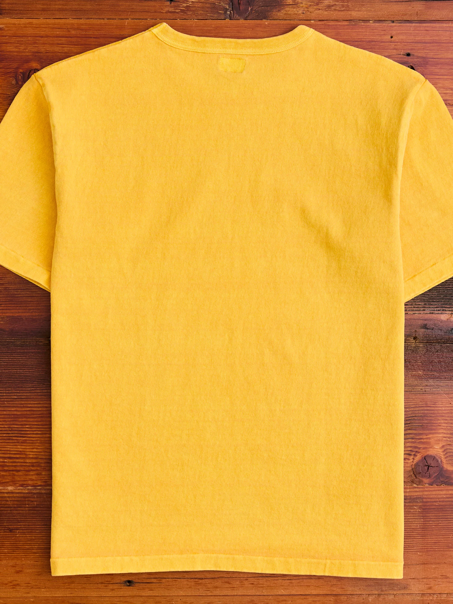 Stand Wheeler Pigment-Dyed T-Shirt in Gold - Image 6