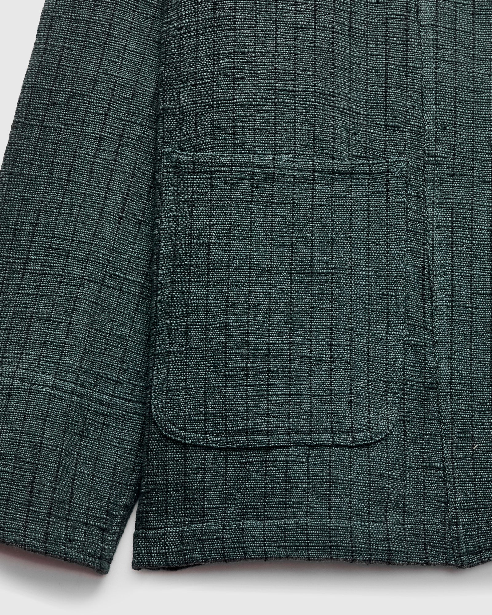 Study Jacket in Midnight Teal/Iron Black Ticking Stripe - Image 5