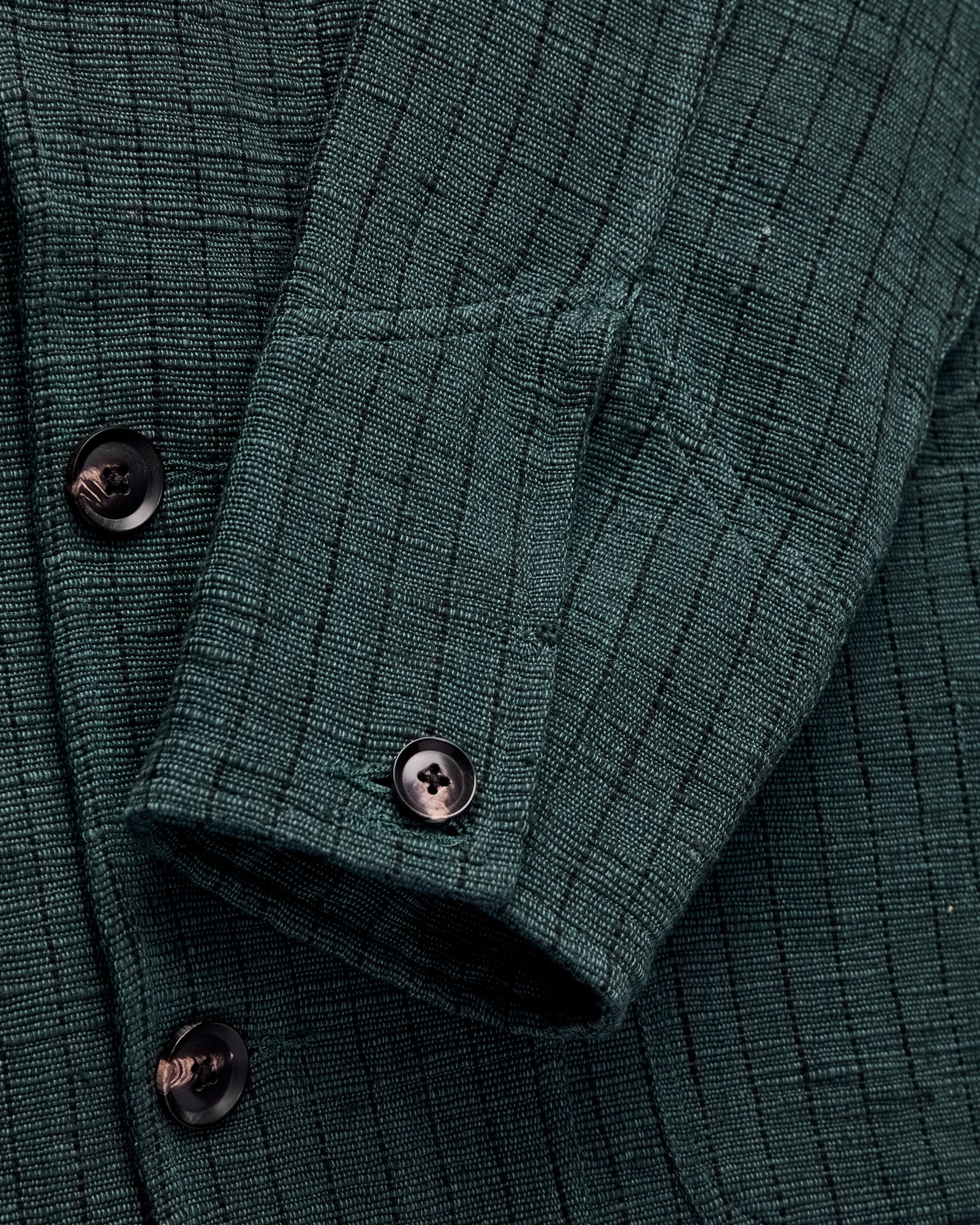 Study Jacket in Midnight Teal/Iron Black Ticking Stripe - Image 6