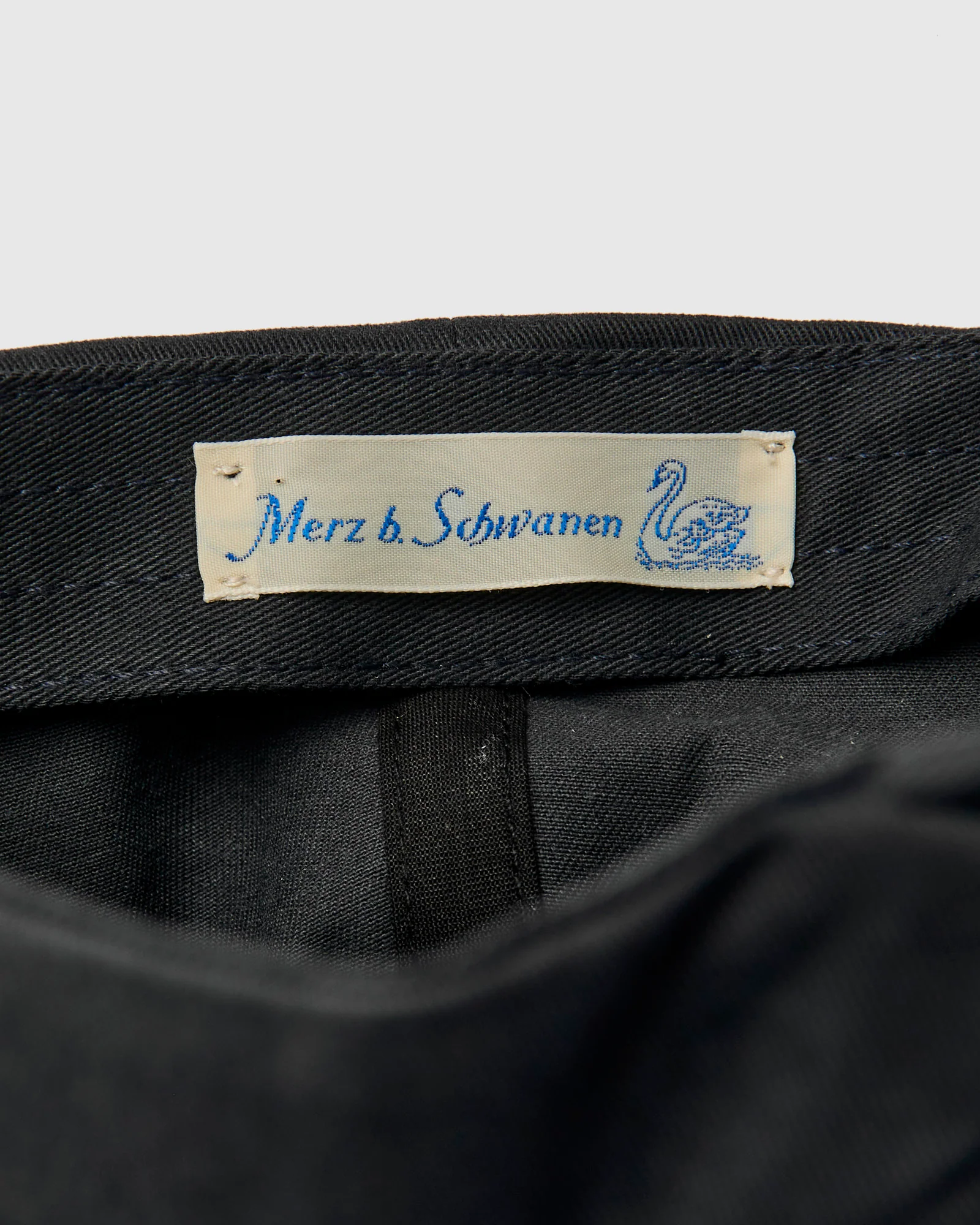 Swan Logo Cotton Twill Cap in Charcoal - Image 6