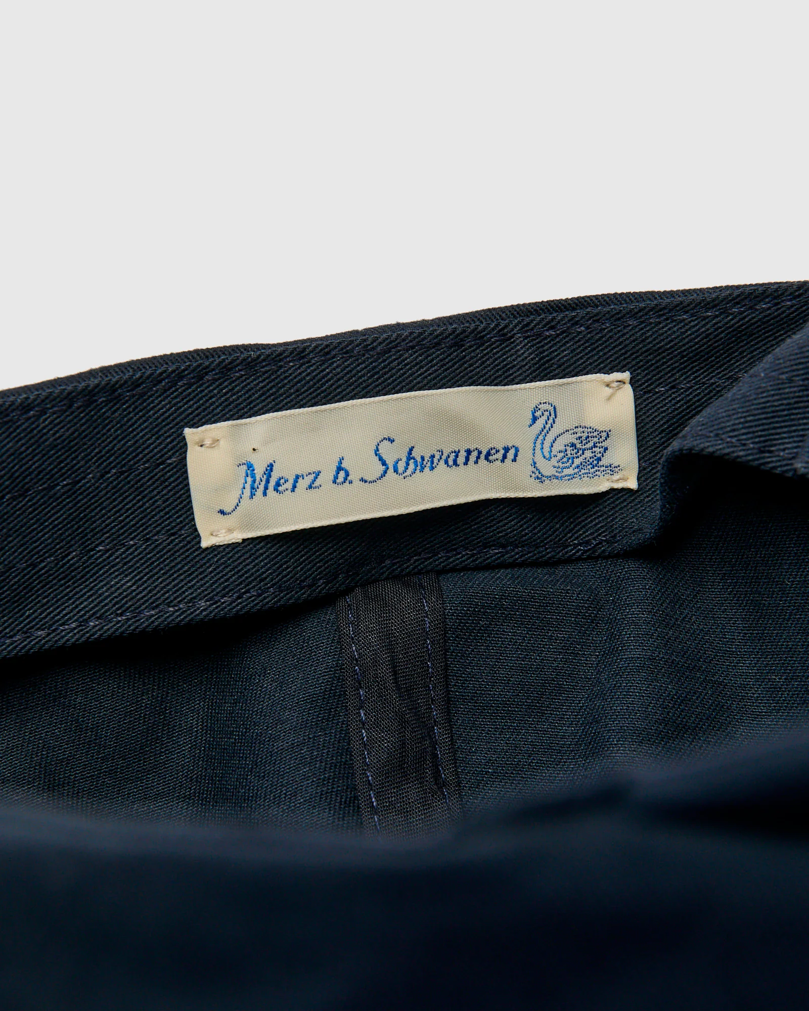 Swan Logo Cotton Twill Cap in Night Blue - Image 6