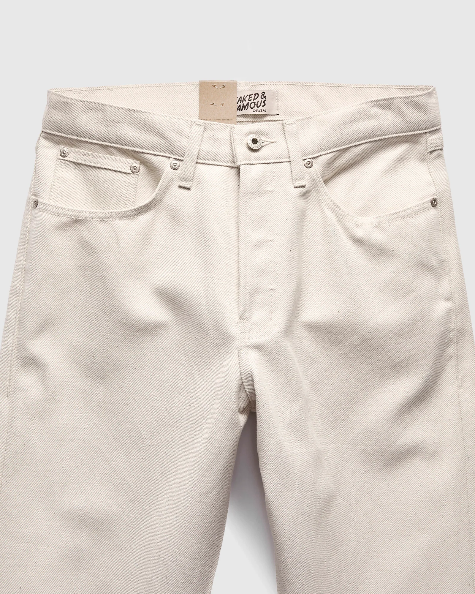 "Tabi" 11.5oz Off White Selvedge Denim - True Guy Fit - Image 5