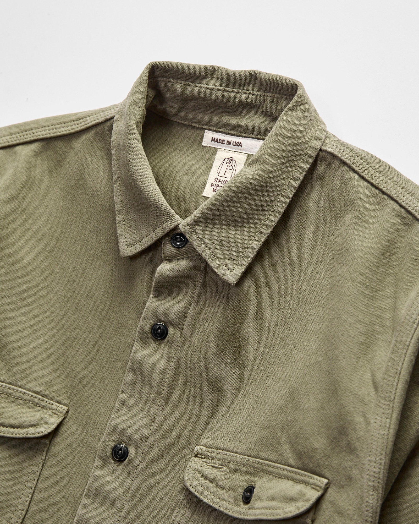 The Brace Long Sleeve Shirt in Sage Smoke - Image 3