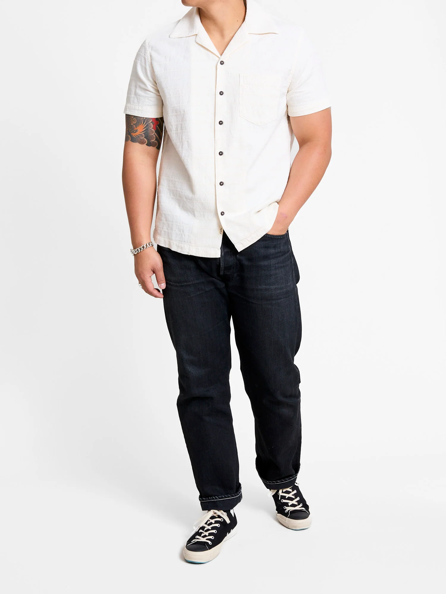The Wrench Short Sleeve Shirt in Ivory - Image 11