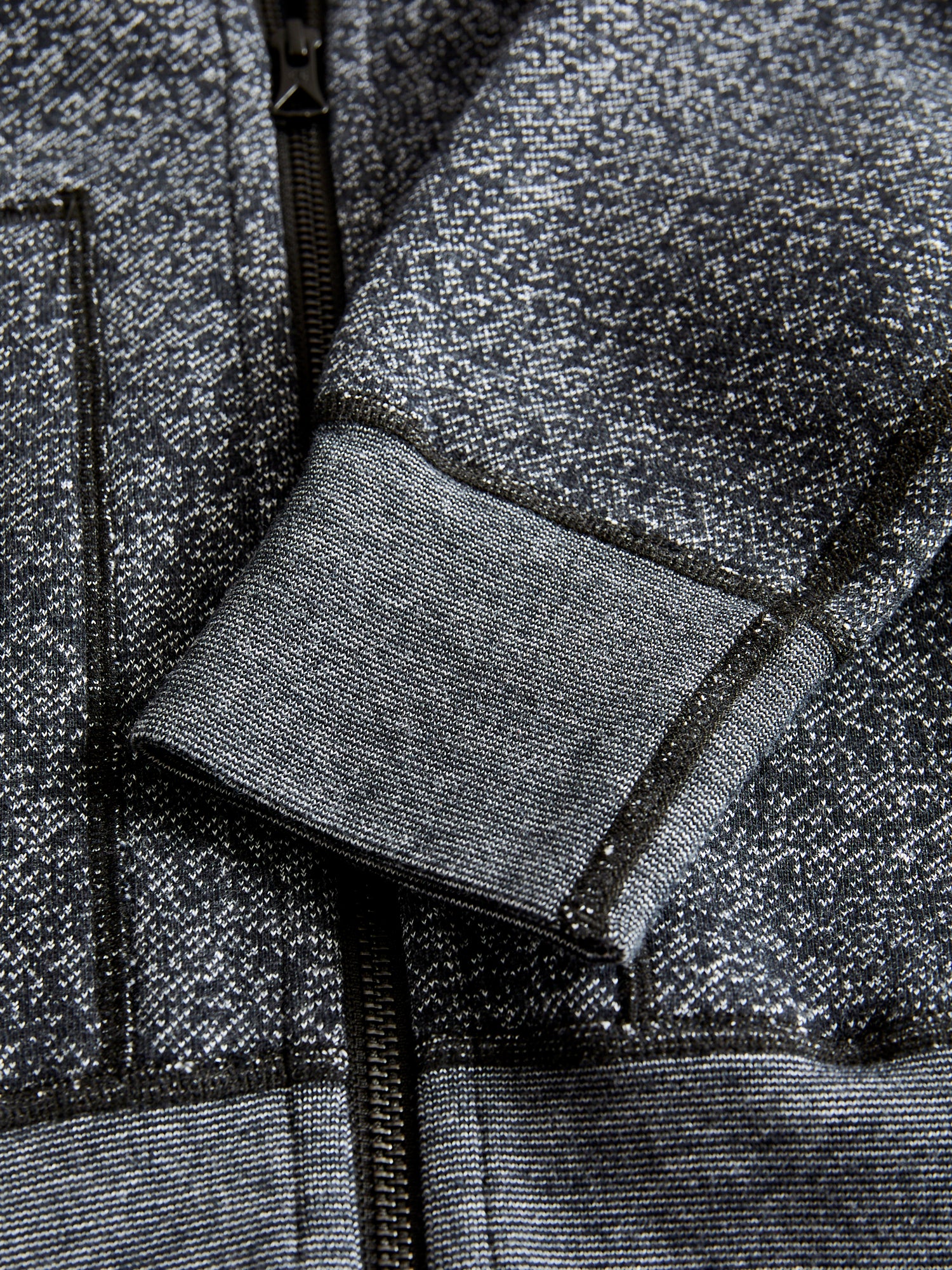 "Tiger Fleece" Zip Hoodie in Black - Image 7