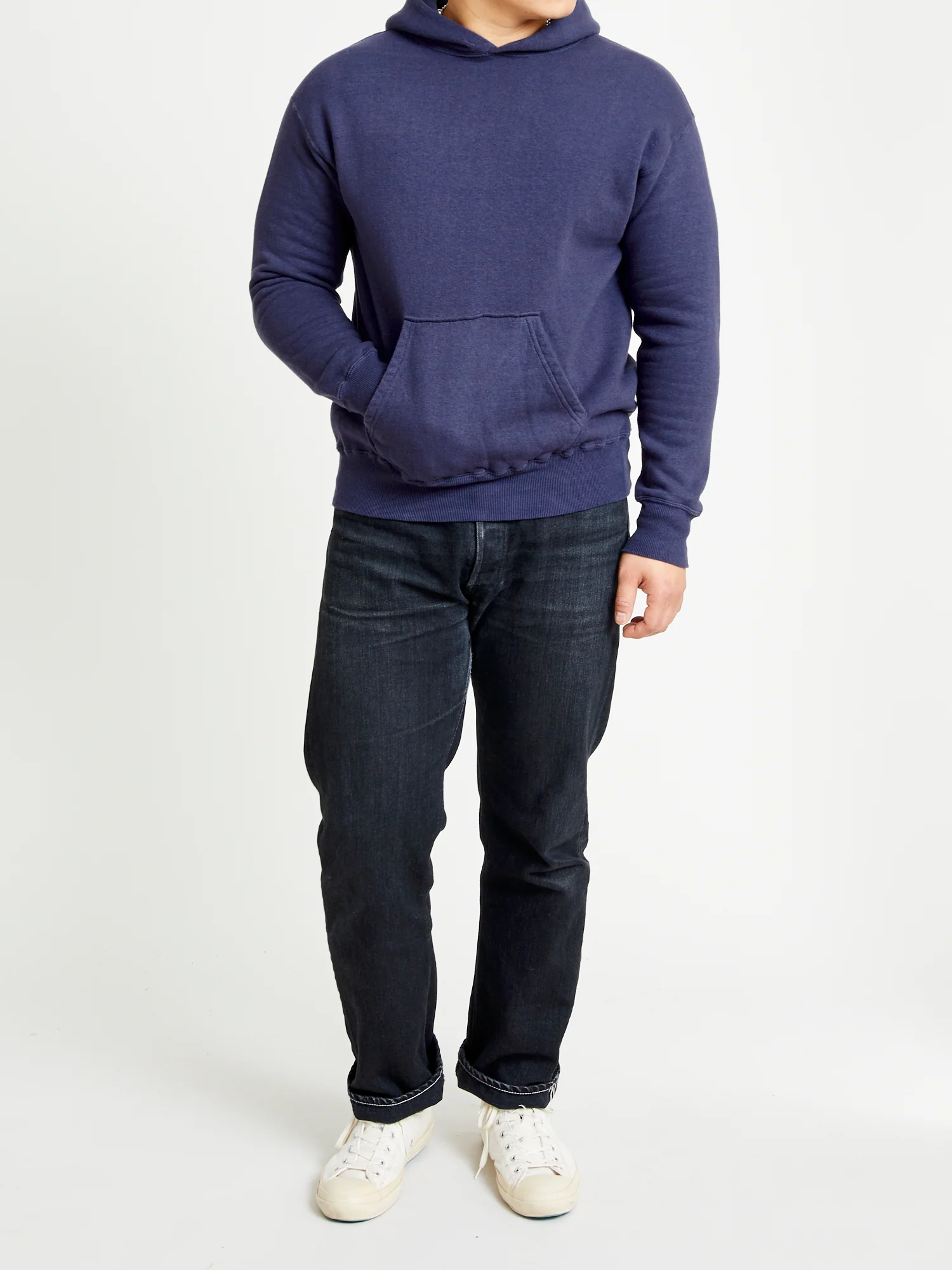 Tsuriami Loopwheel Hoodie in Navy - Image 2