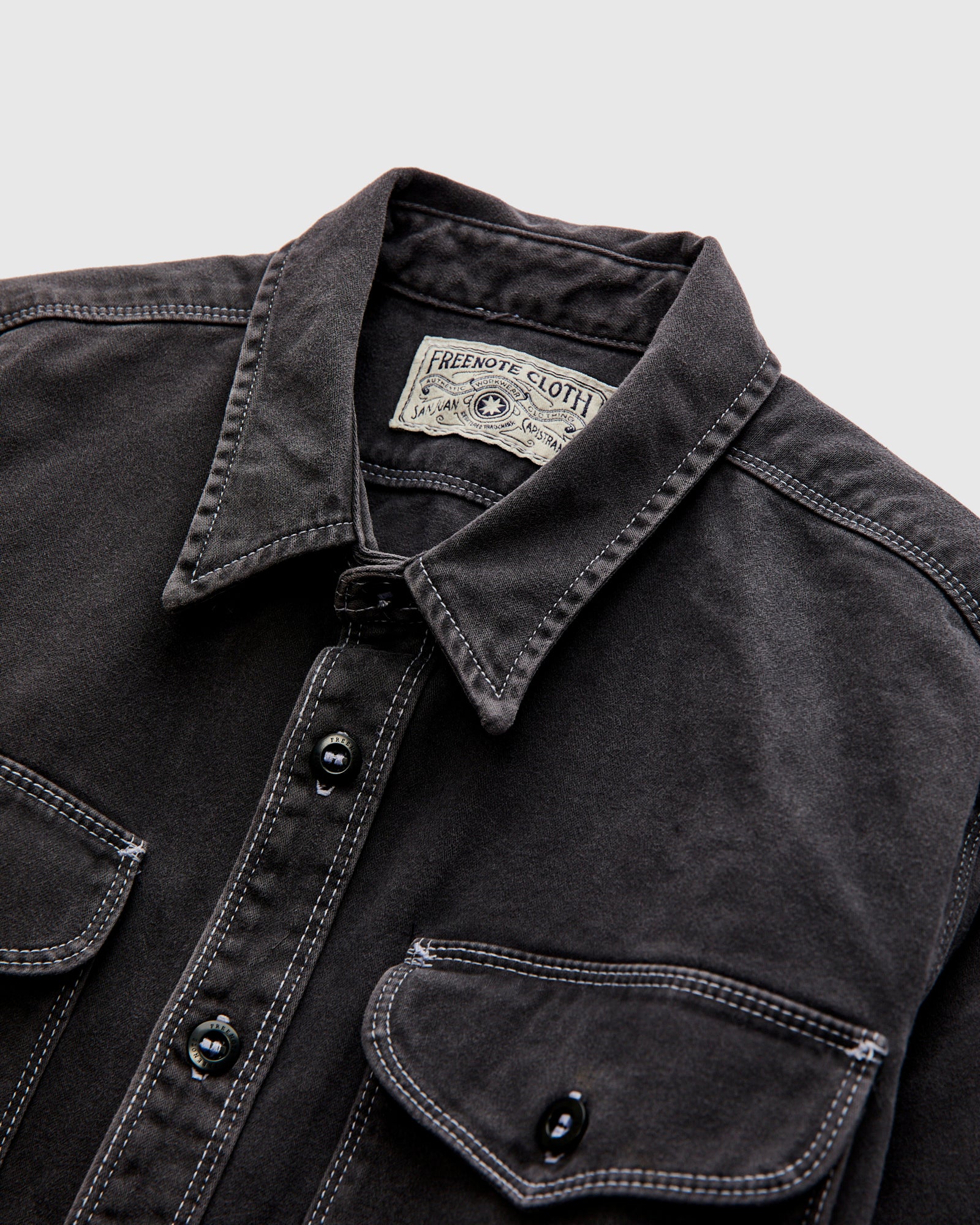 Utility Shirt in Charcoal - Image 3
