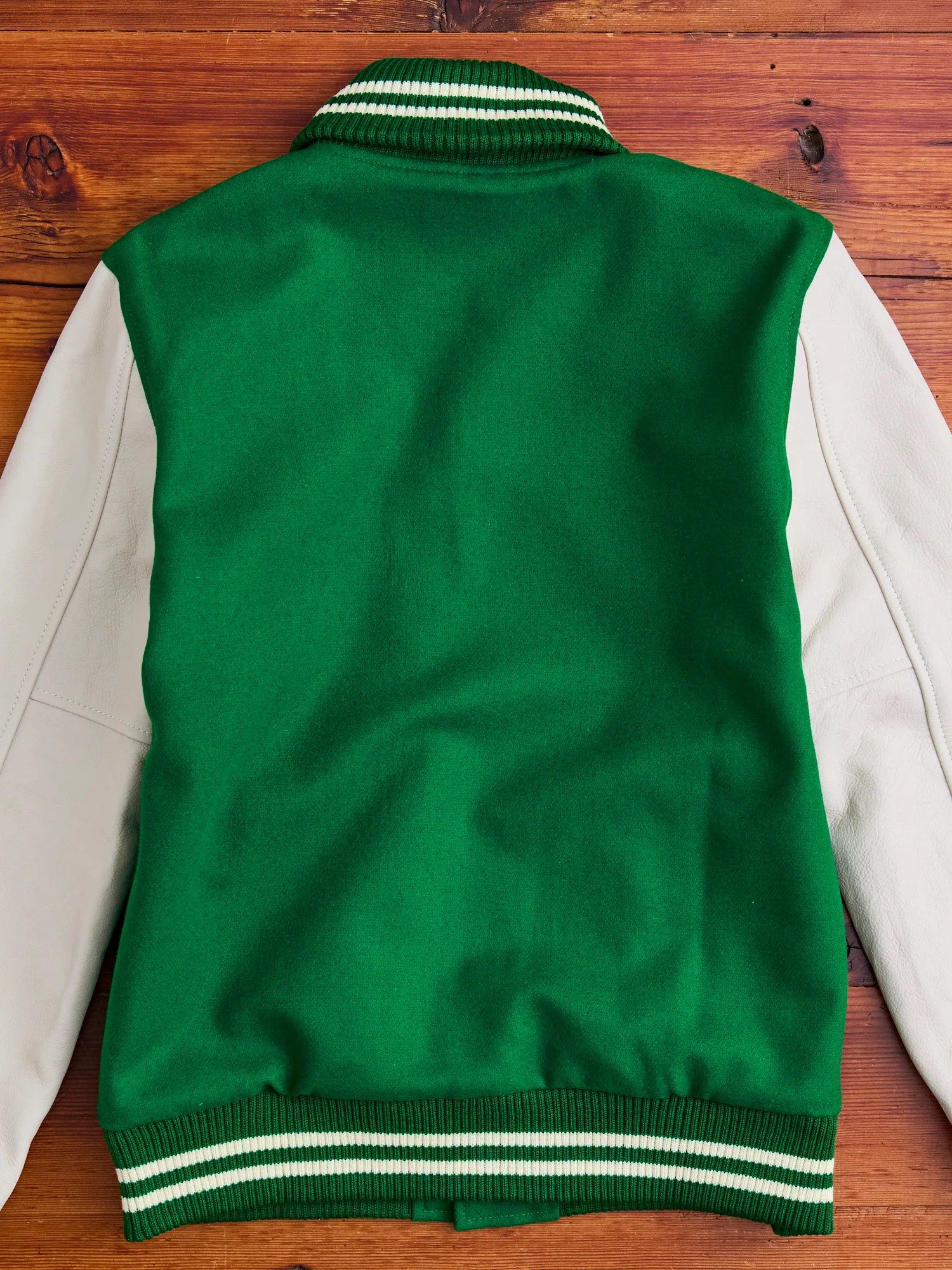 Varsity Jacket in Kelly Green Milk - Image 14