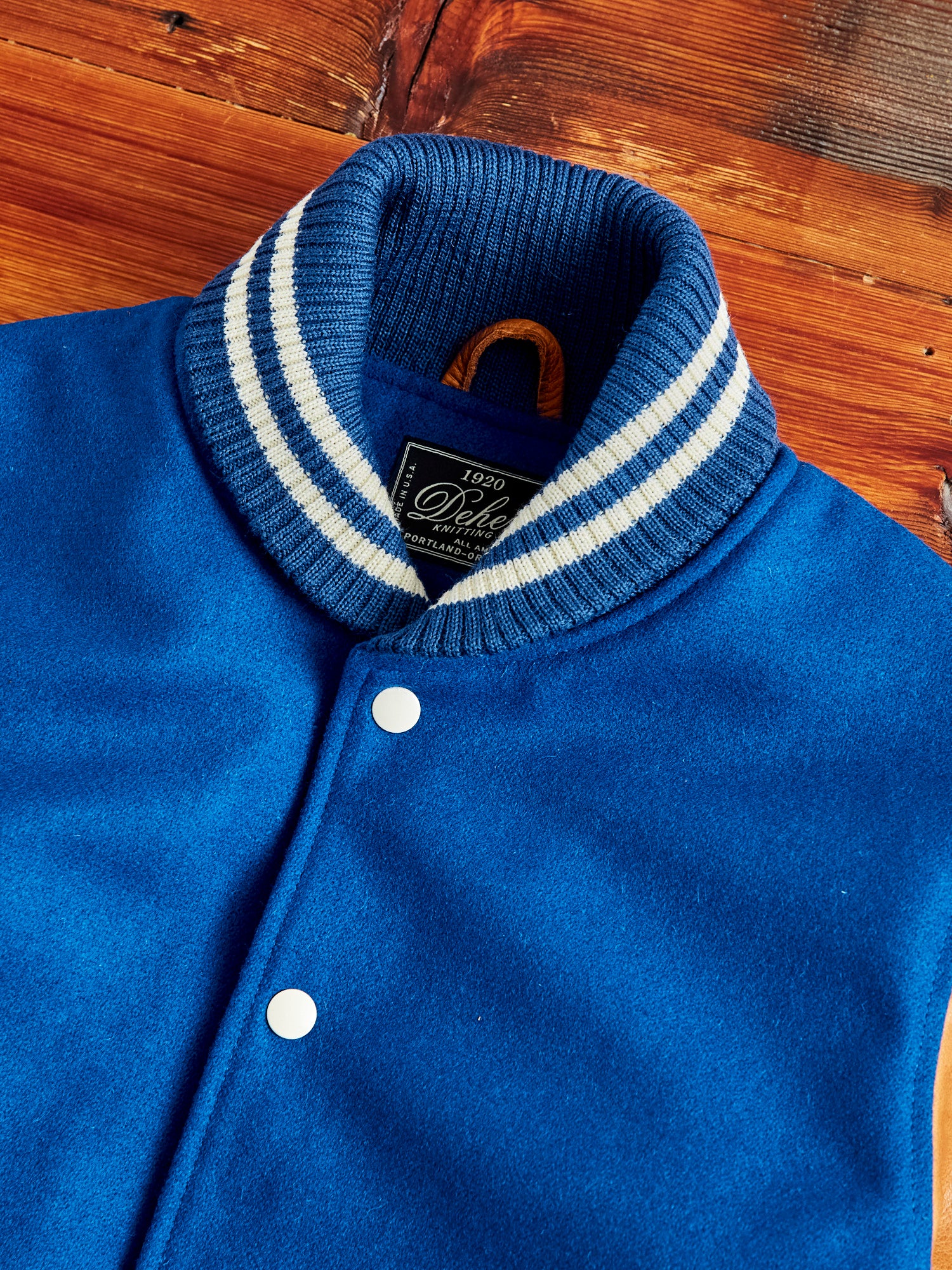 Varsity Jacket in Royal Rust - Image 3