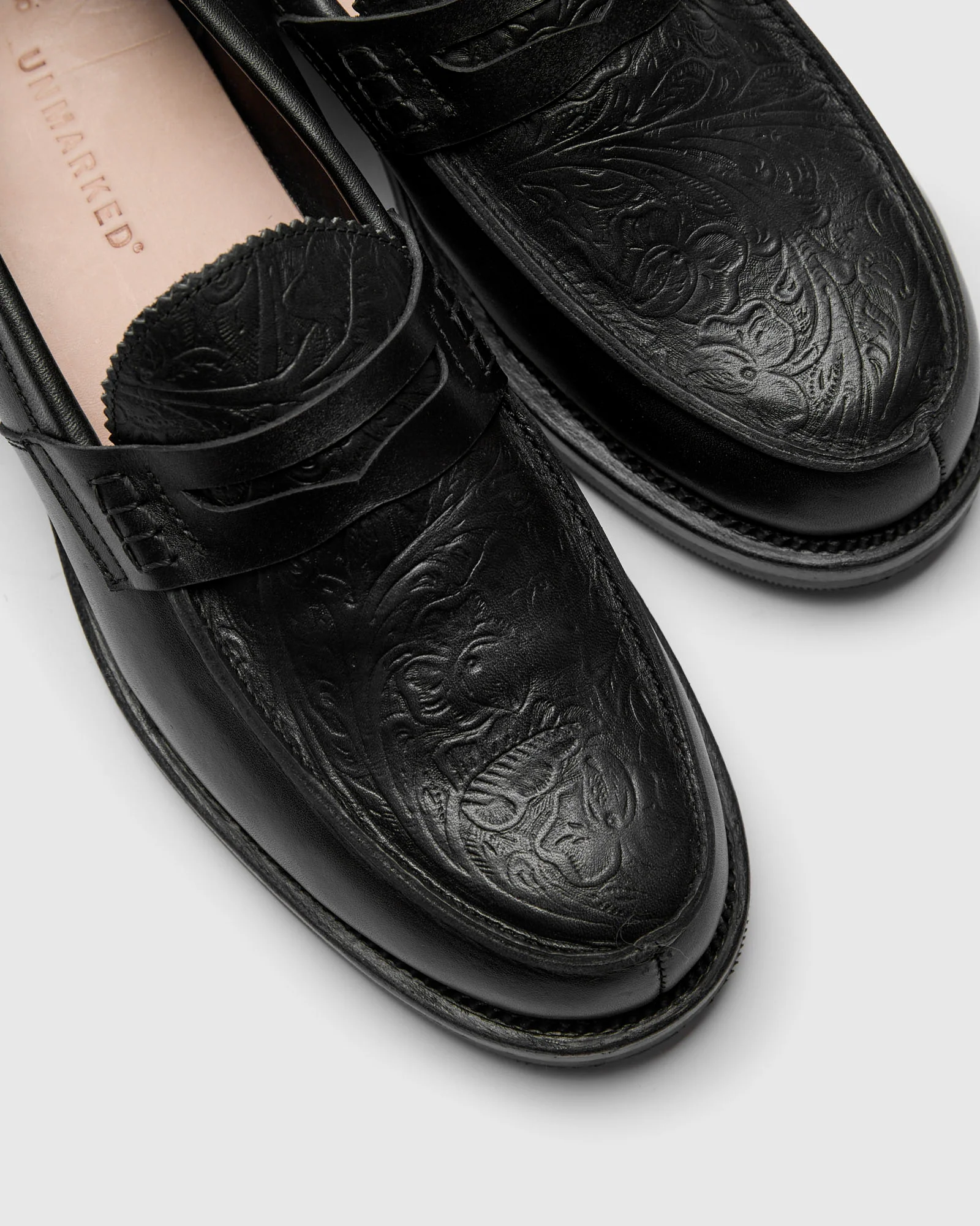 Western Loafer in Black Floral - Image 8