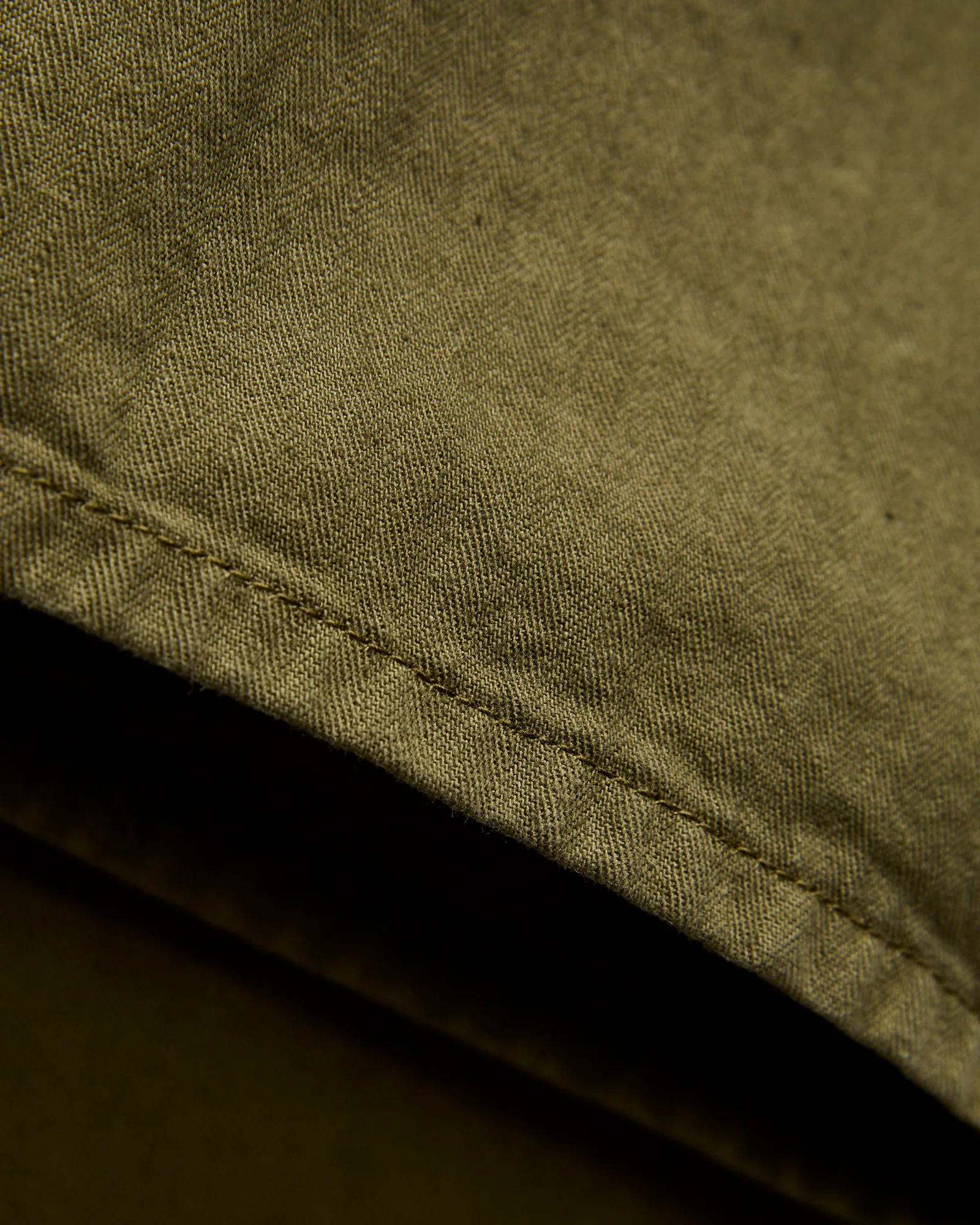 Wide Fit French Work Pants in Army Green - Image 8
