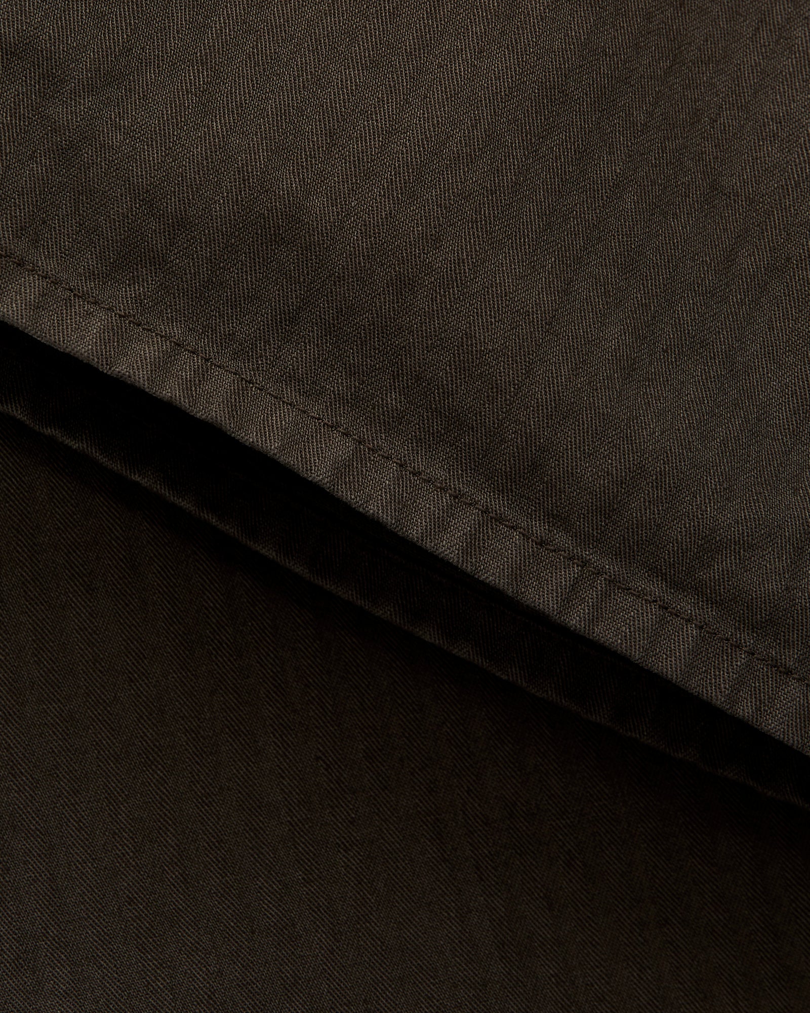 Wide Fit French Work Pants in Coffee Brown - Image 9