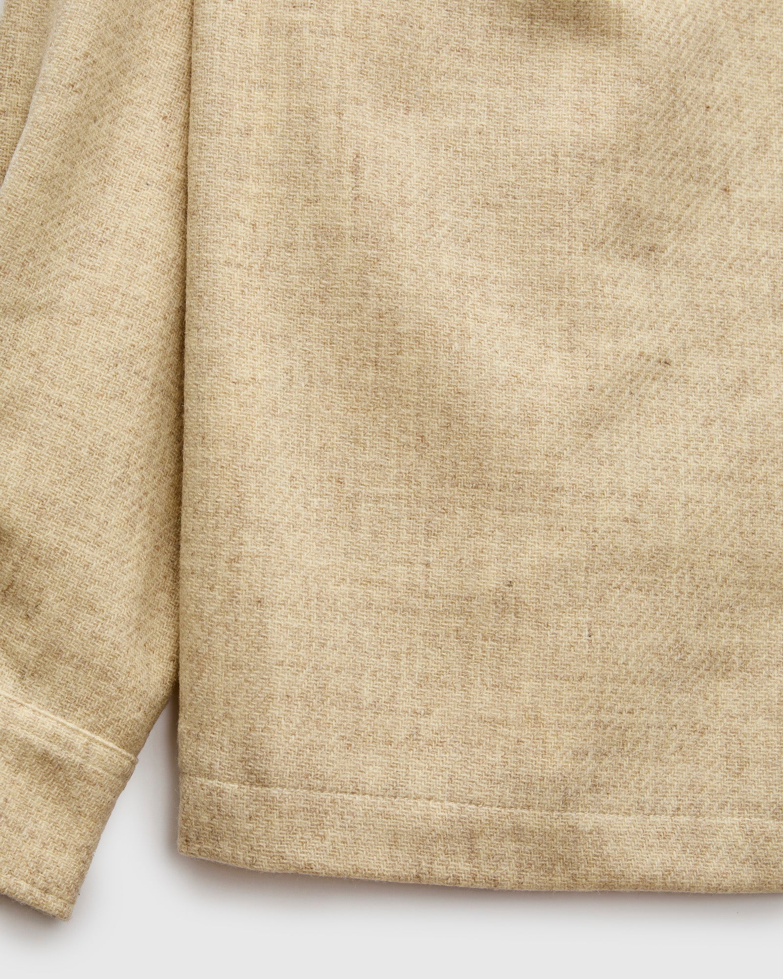 Wool Field Overshirt in Ecru - Image 7