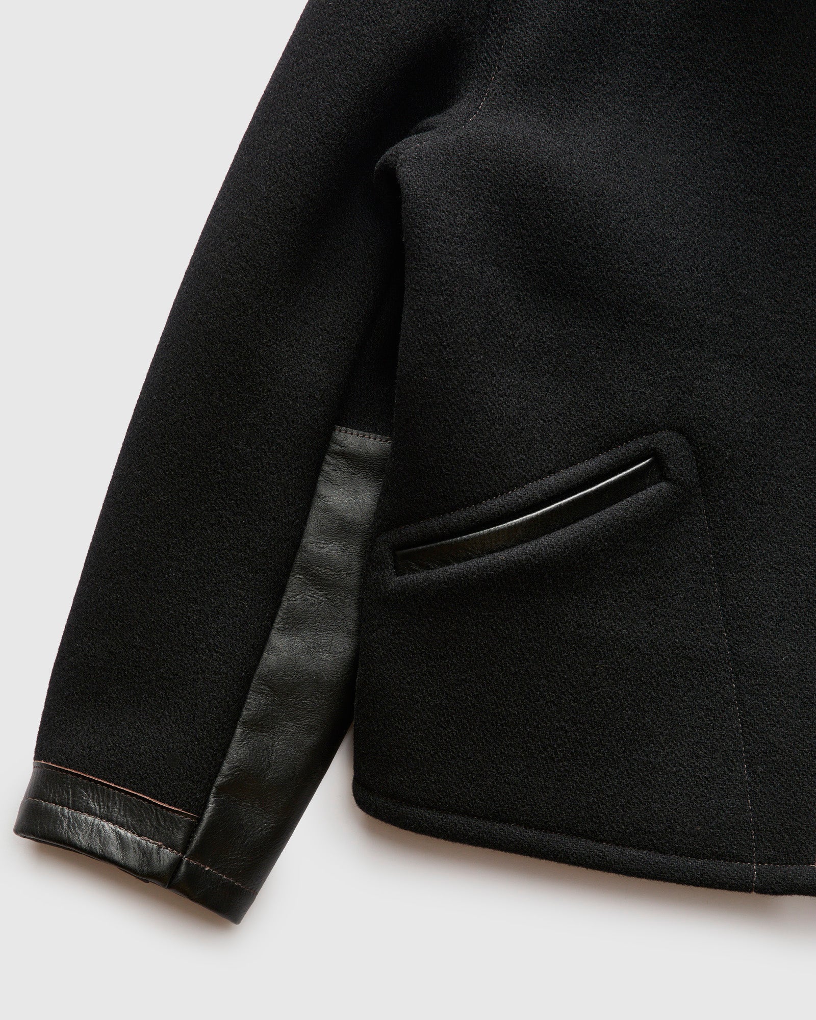 Wool Field Sports Jacket in Black - Image 9