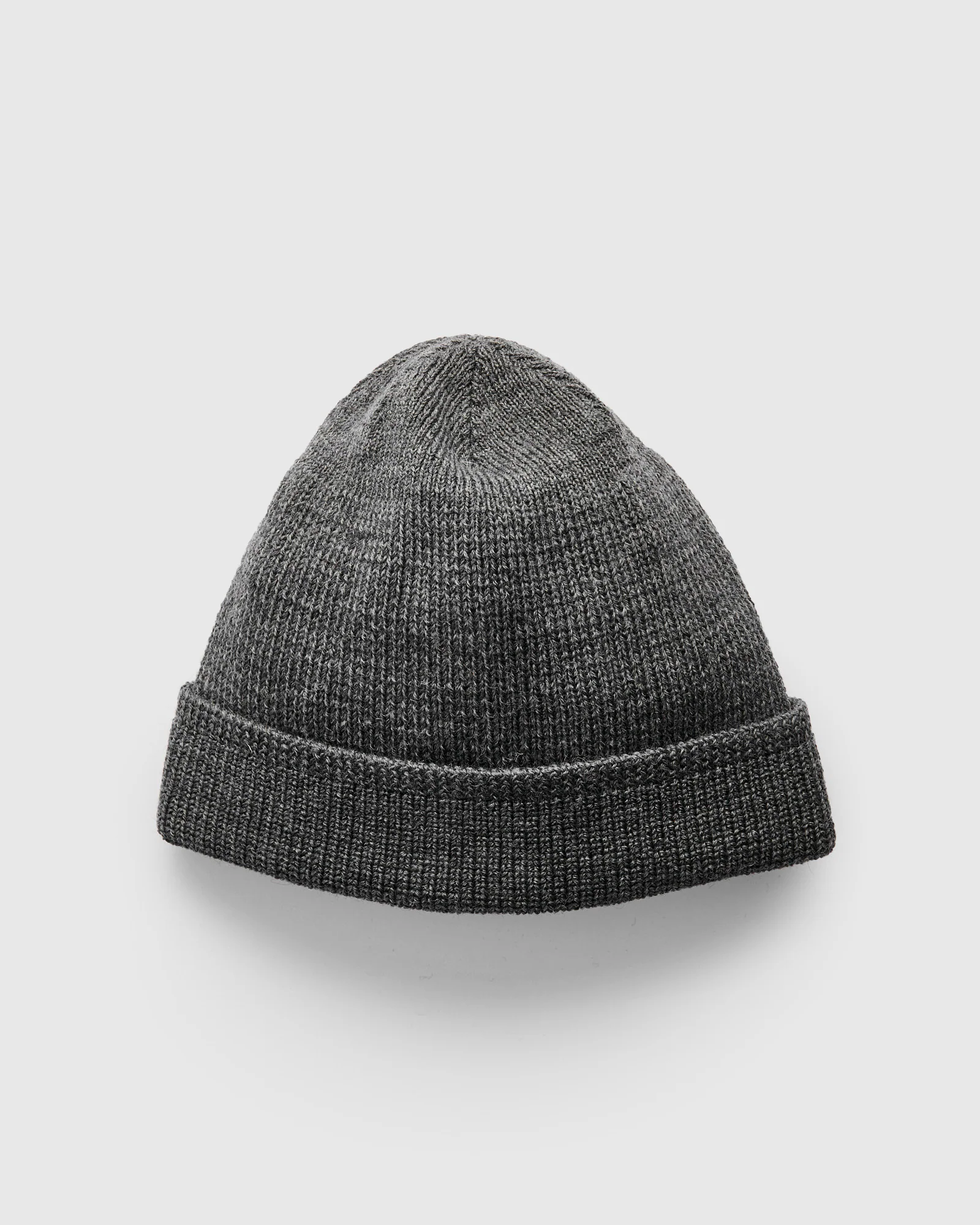Wool Knit Watch Cap in Charcoal - Image 3