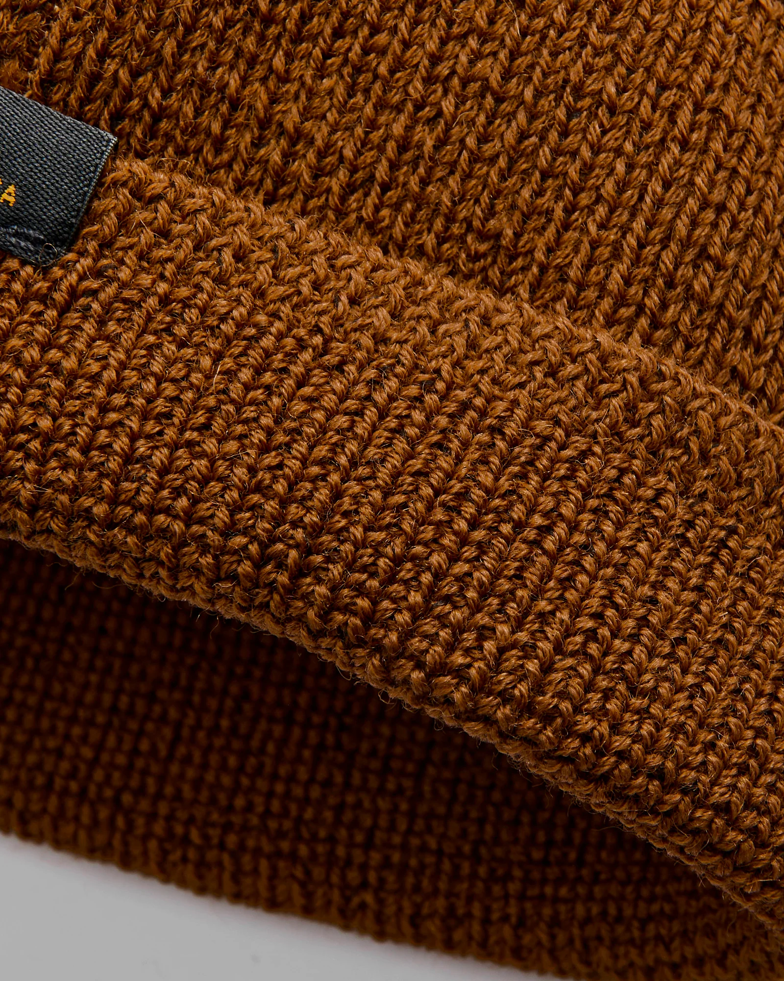 Wool Knit Watch Cap in Whiskey - Image 2