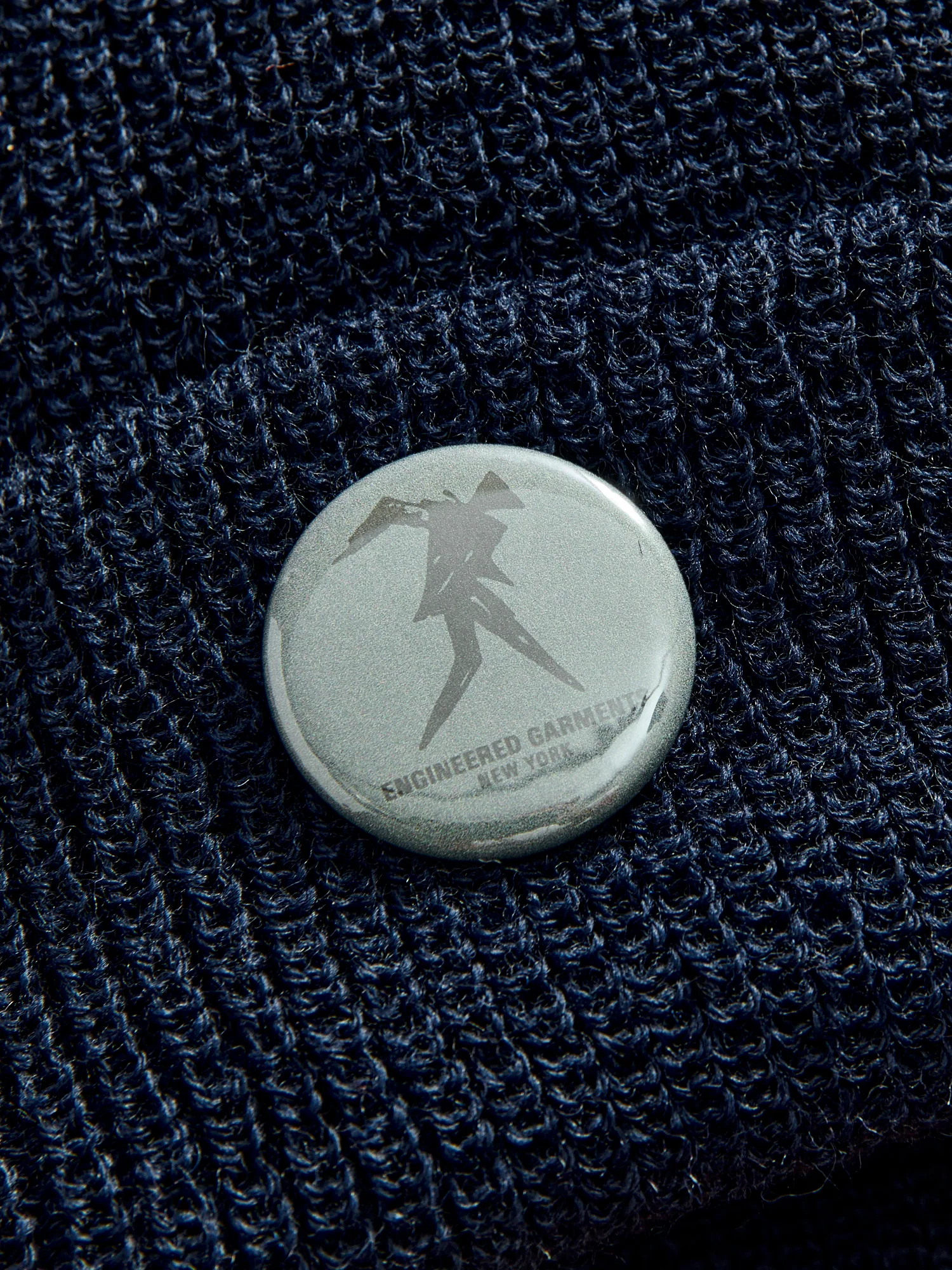 Wool Watch Cap in Navy - Image 3