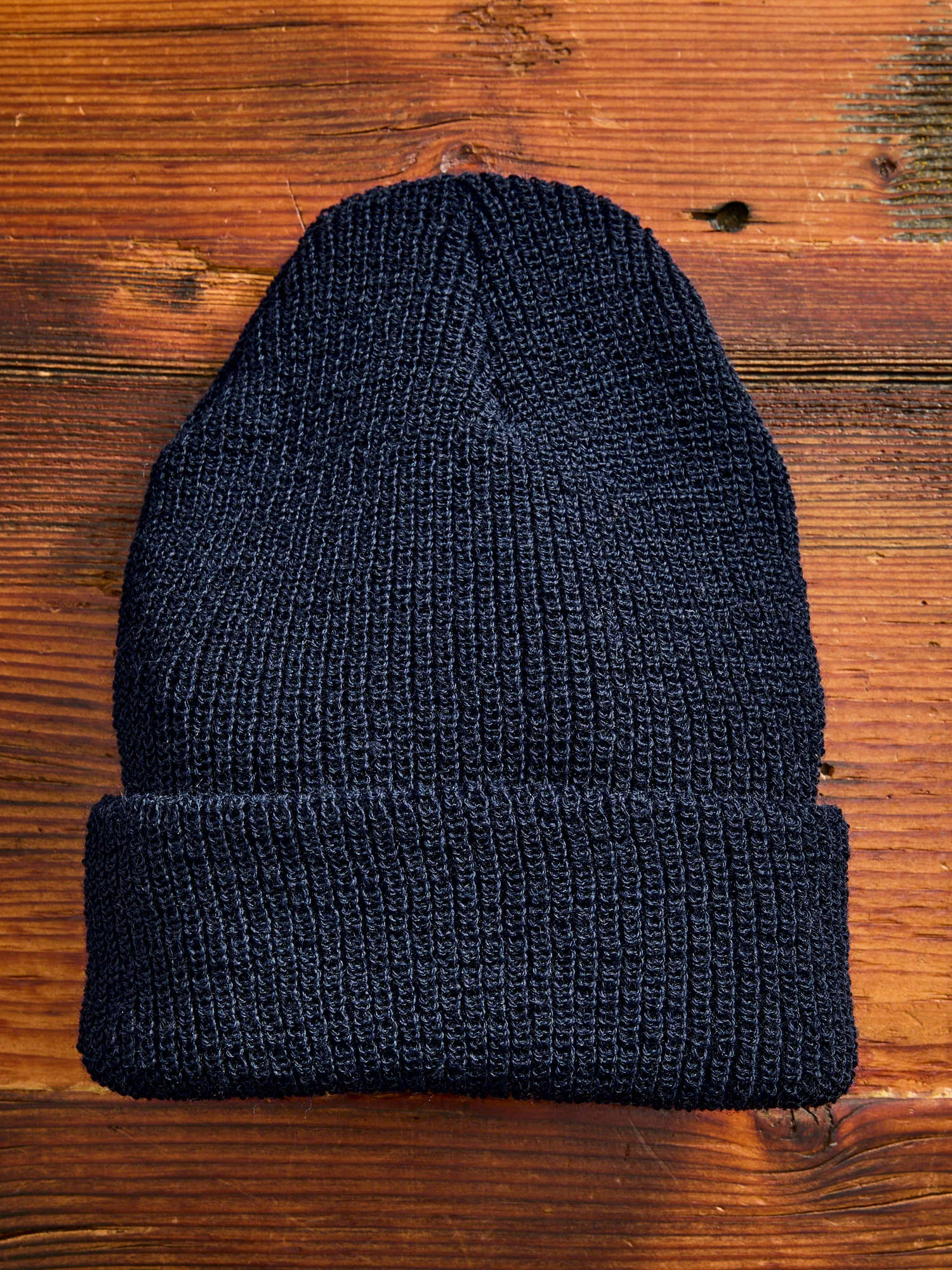 Wool Watch Cap in Navy - Image 4