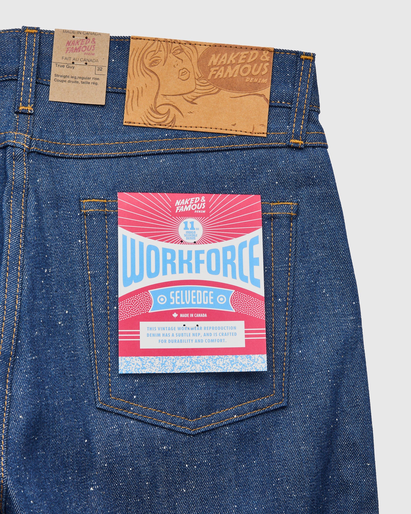 "Workforce Selvedge" 10.9oz Nep Selvedge Denim - True Guy Fit - Image 4