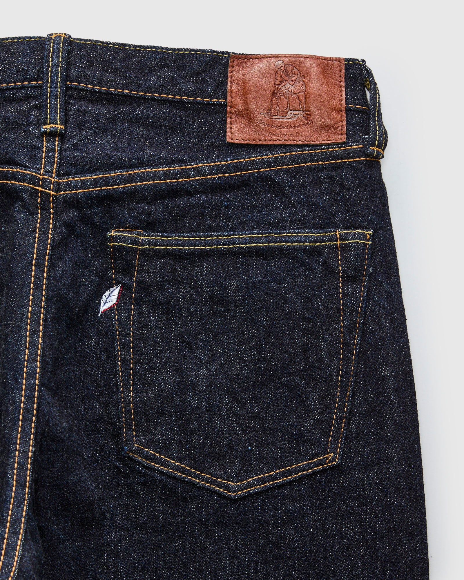 XX-002 14oz Rinsed Selvedge Denim - Piped Straight Fit - Image 5
