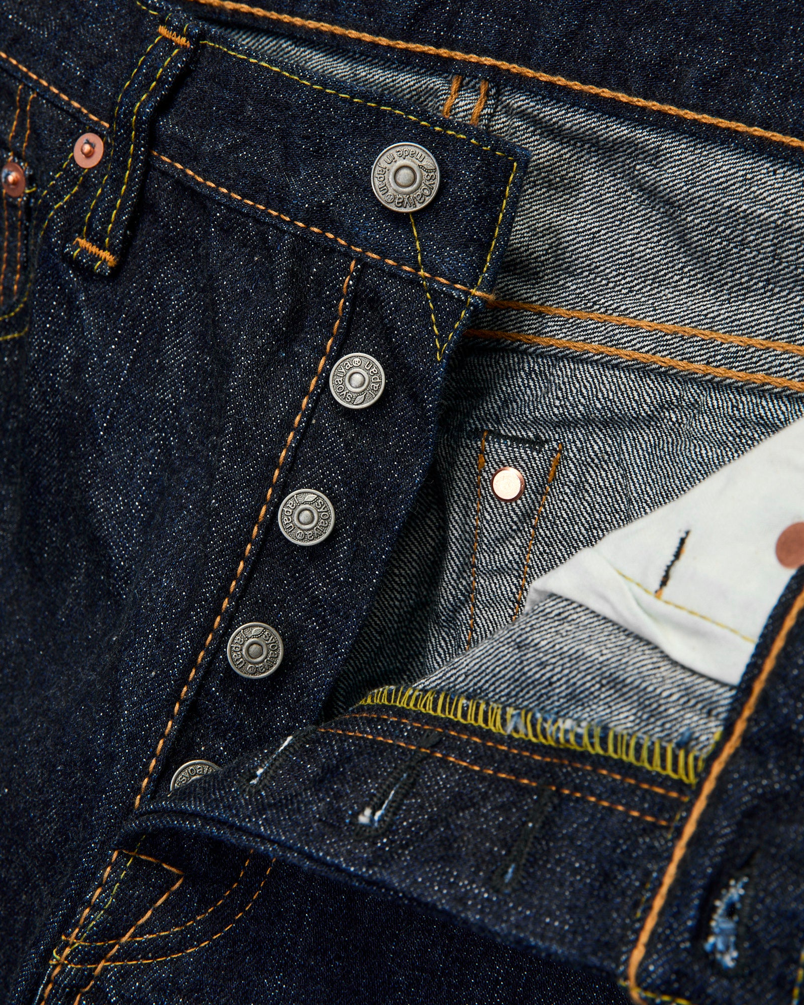 XX-019 14oz Rinsed Selvedge Denim - Relaxed Tapered Fit - Image 8