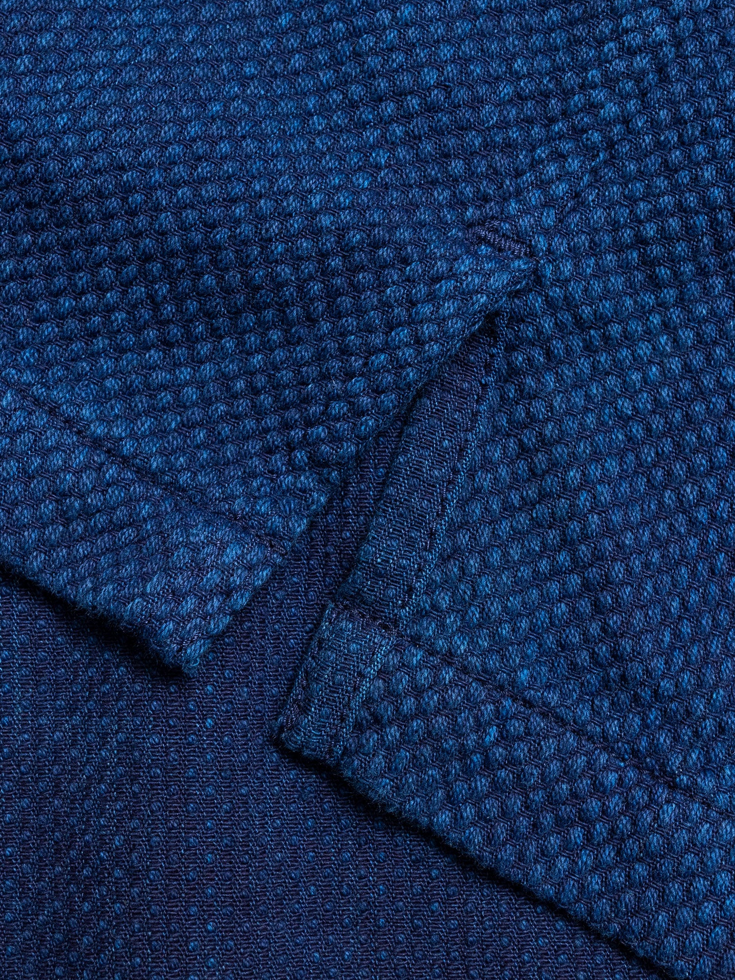 Yarn Dyed Sashiko Overshirt in Indigo - Image 7