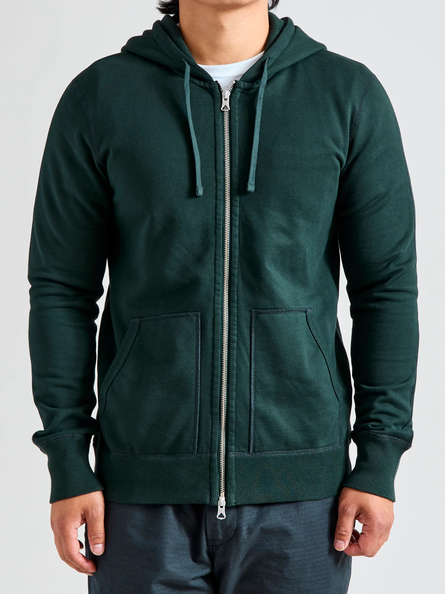Zip Hoodie in Petrol - Image 2
